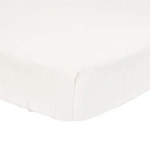 Lenzuolo con angoli idrofilo per culla ospedale/navicella Wieg Soft White 40x80