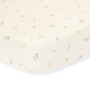 Lenzuolo con angoli per culla - Bianco - Fairy Garden - Fairy Blossom 60x120