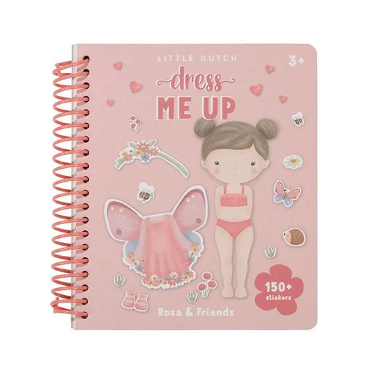 Little Dutch - Libro Dress Me Up Rosa & Friends - con Stickers - immagine 2