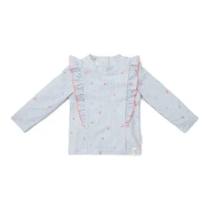 Maglietta da bagno a manica lunga - Blu- Sunny Flowers - Little Dutch