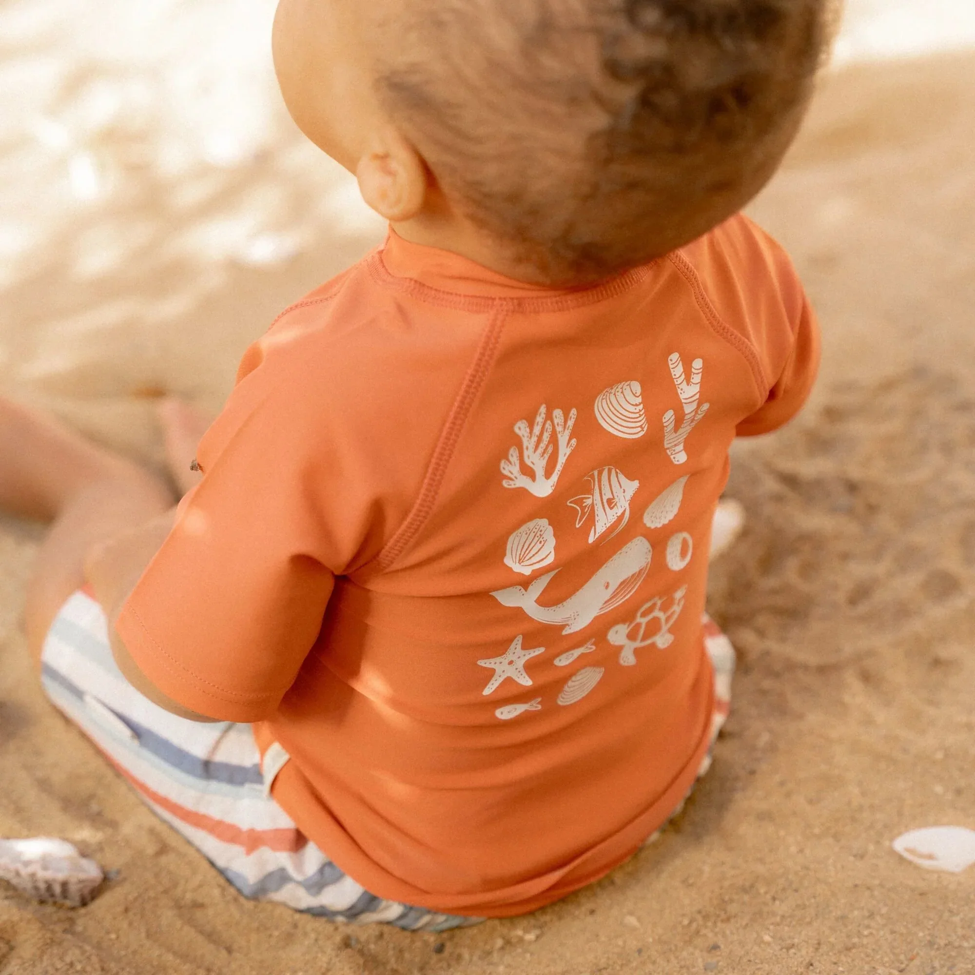Maglietta da bagno a manica corta - Rosso - Sea Life - Little Dutch - immagine 4