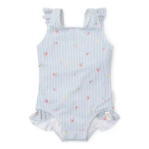 Costume Swimsuit - Blue - Sunny Flowers - Little Dutch