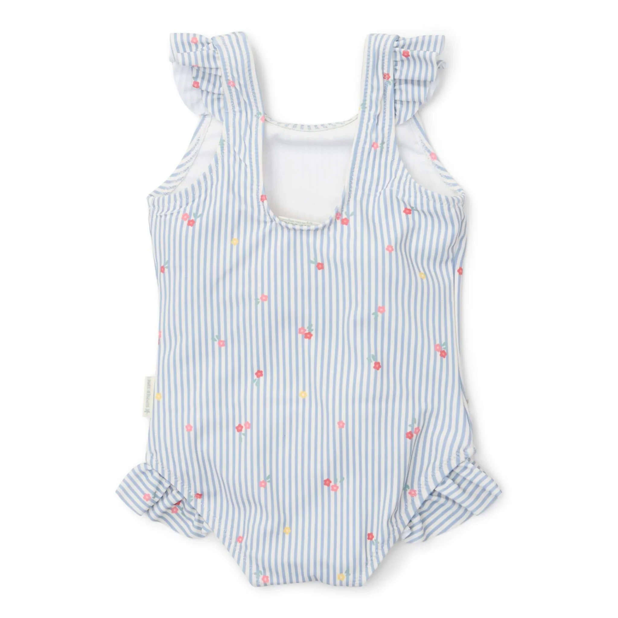 Costume Swimsuit - Blue - Sunny Flowers - Little Dutch - immagine 3