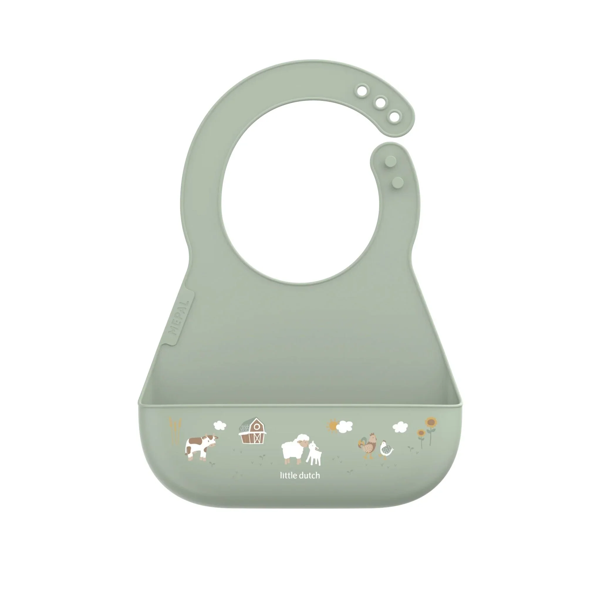 Bavaglino in silicone Little Farm - immagine 2