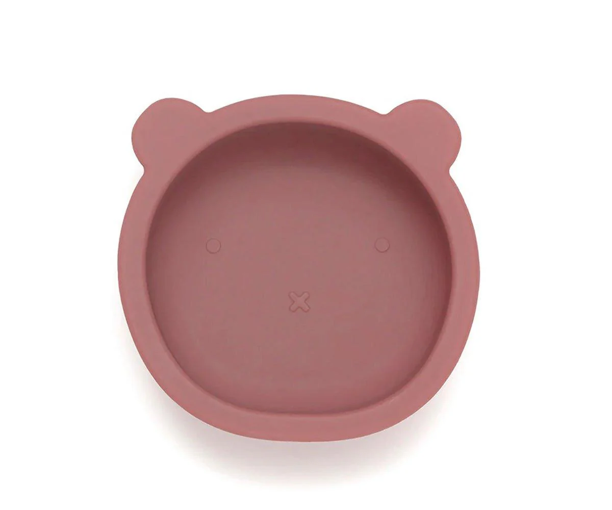 Ciotola Silicone con Ventosa Bear Mahogany Rose - immagine 2