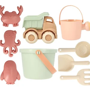 Set Spiaggia Monneka Secchiello Sage + Camioncino Monnëka
