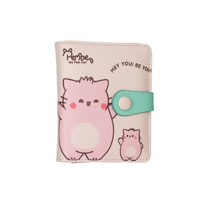 Portafoglio con bottone – Pembe the Pink Cat