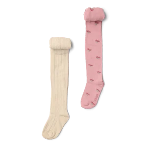 Little Dutch - Confezione da 2 body sabbia/velluto rosa