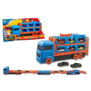 Bisarca e Pista Lanciatore 2in1 con 2 Auto cm165