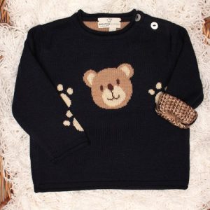 Maglia neonati teddy in pura lana merinos - Maglificio di Verona