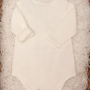 Body neonata merletti in pura lana merino - Maglificio di Verona