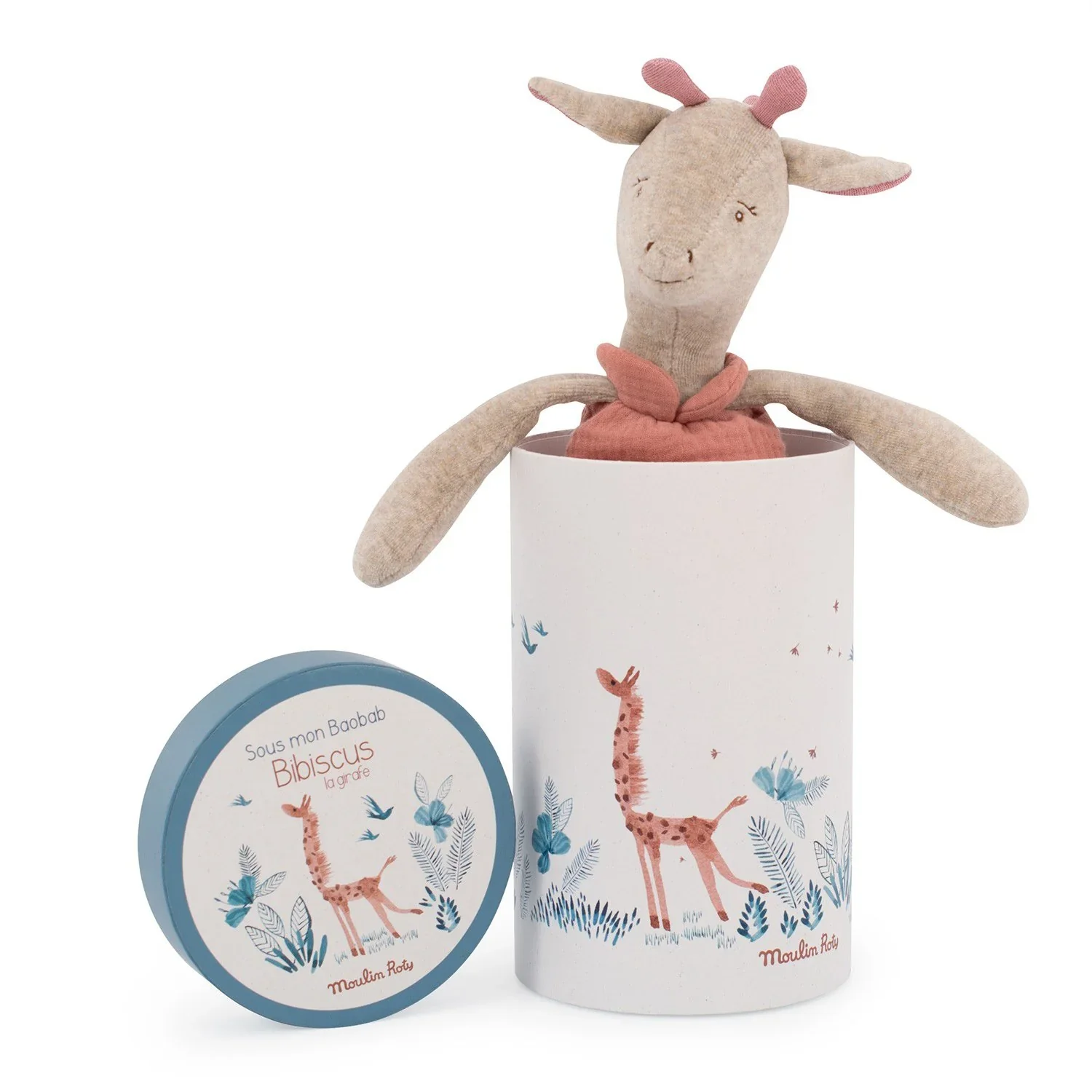 Giraffa Bibiscus con scatola - sous mon baobab - Moulin Roty - immagine 3