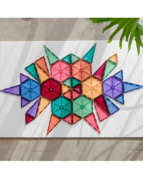 Aliai - 40 Pezzi - Forme Geometriche - Pastello - 100% Plastica ABS Atossica - Apprendimento STEM!