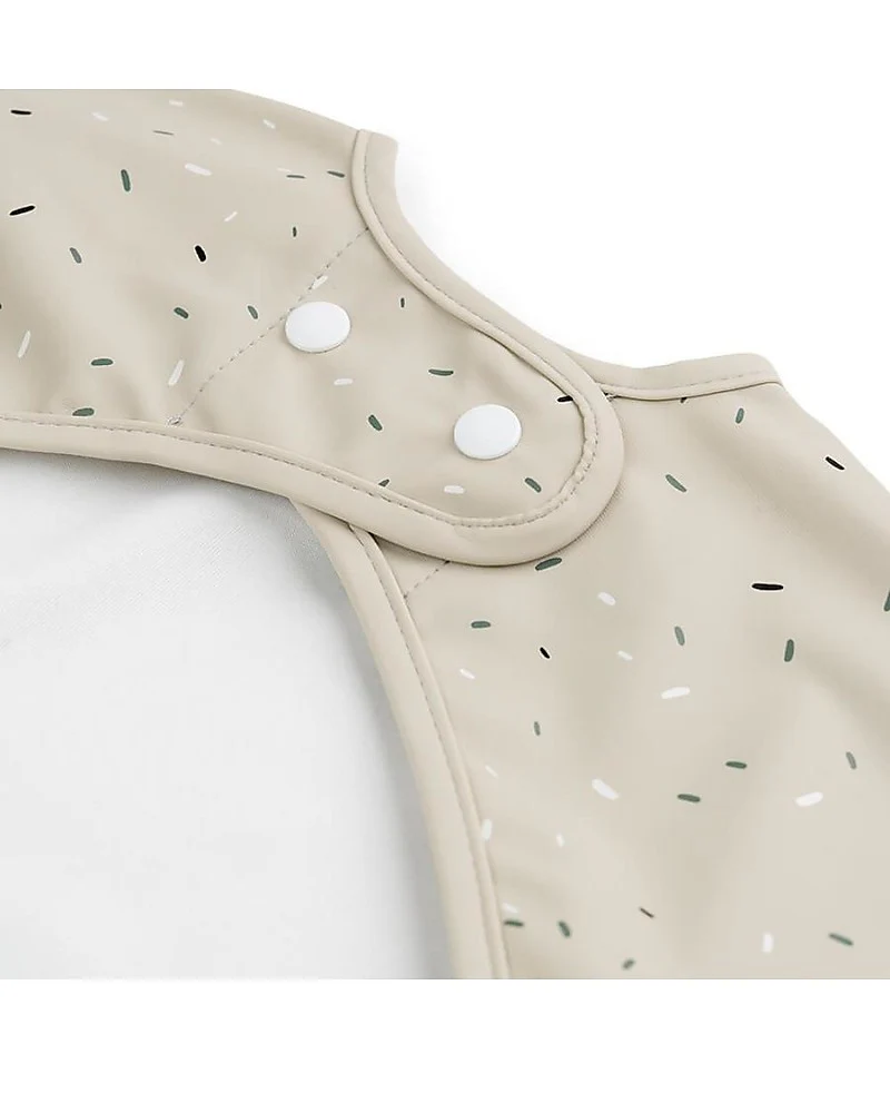 Bavaglio a Maniche Lunghe Impermeabile con Tasca - Confetti - Sabbia - Certificato Oeko-Tex - immagine 3