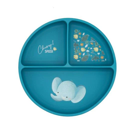 Piatto con ventosa in silicone - Elefante - SASSI - immagine 2