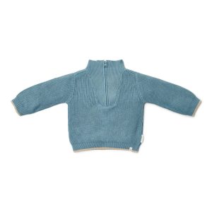 Little Dutch Knit Sweater - Stone Blue