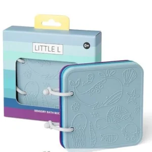 Little L - Libro da bagno in silicone Blu