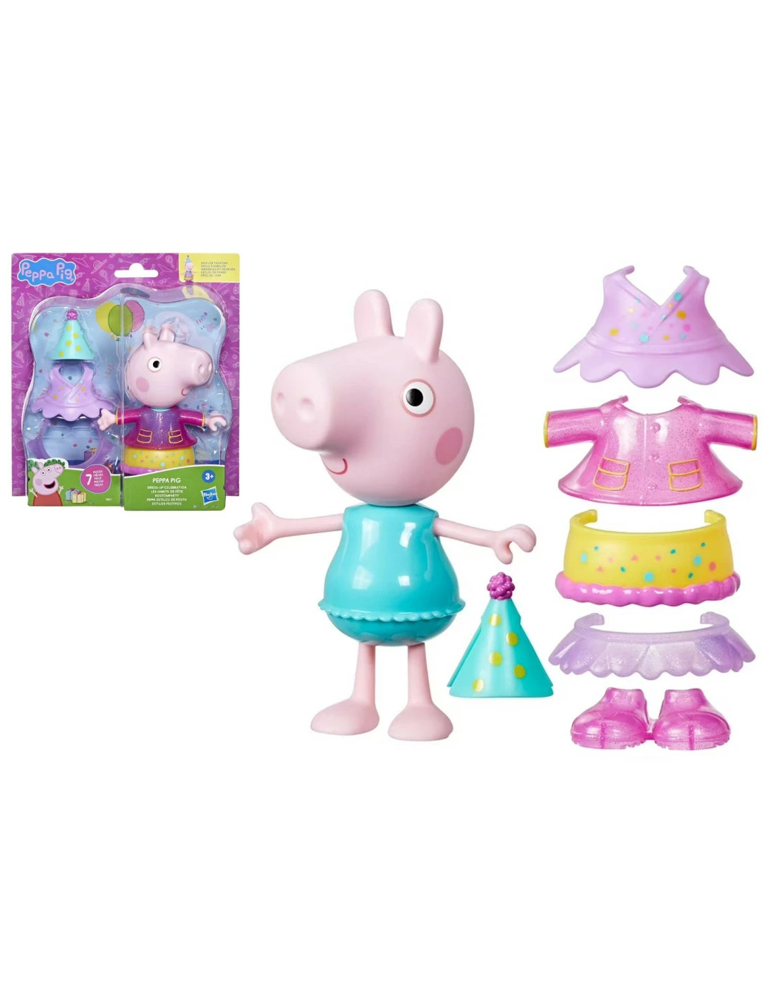 Peppa Pig con Vestito Festa in Maschera – F8871 - immagine 2