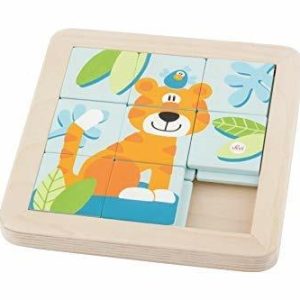 Puzzle in legno scorrevole