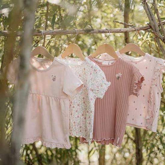 T-shirt maniche corte Rosa Blush - Little Dutch - immagine 4