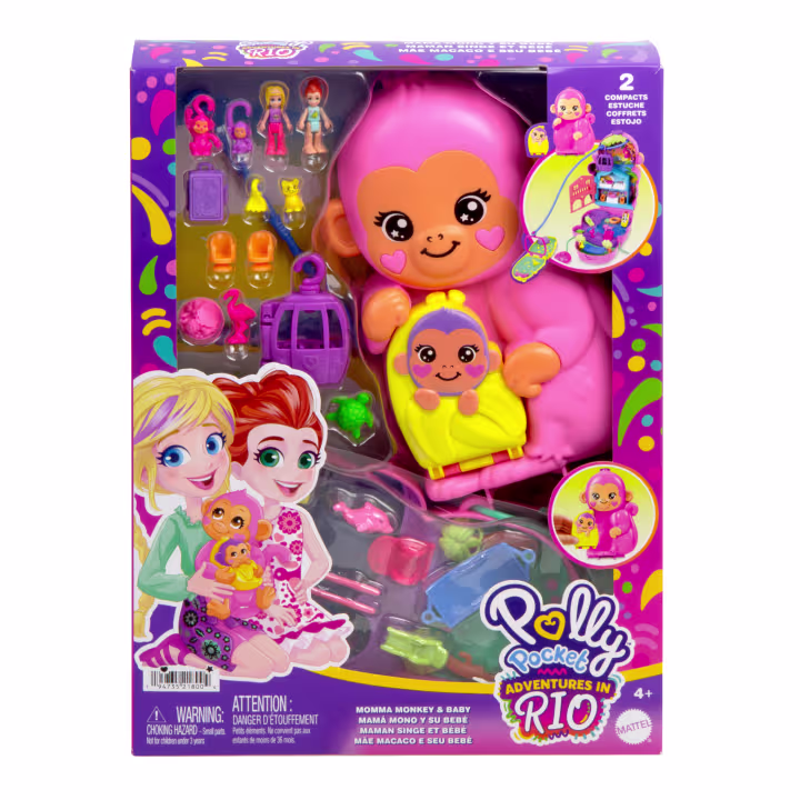 Polly Pocket – Borsetta Dei Segreti – Scimmietta – Asst. GKJ63 – HWP04
