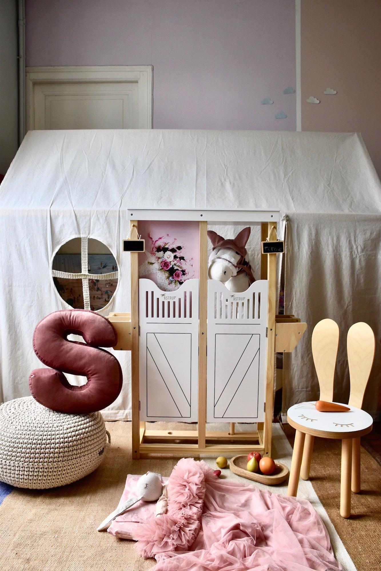 Cuscino con lettere in velluto S | Old Rose - immagine 3